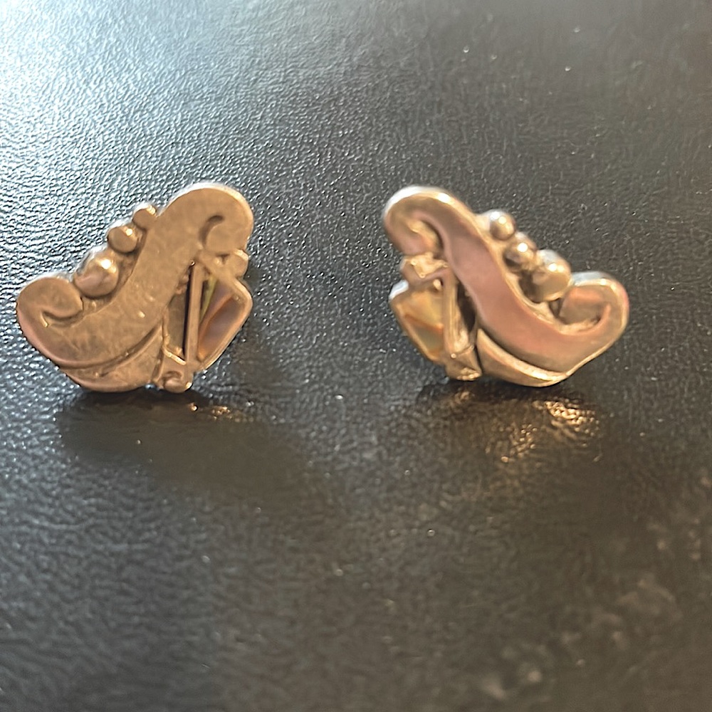 1930s or 1940s Sterling Earrings Mexico